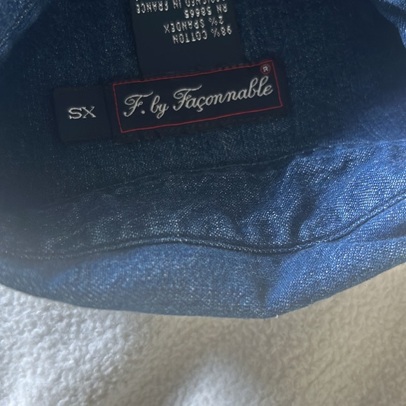 F.by Faconnable jeans blouse size xs 98% cotton 2% spandex perfect condition - Picture 4 of 7